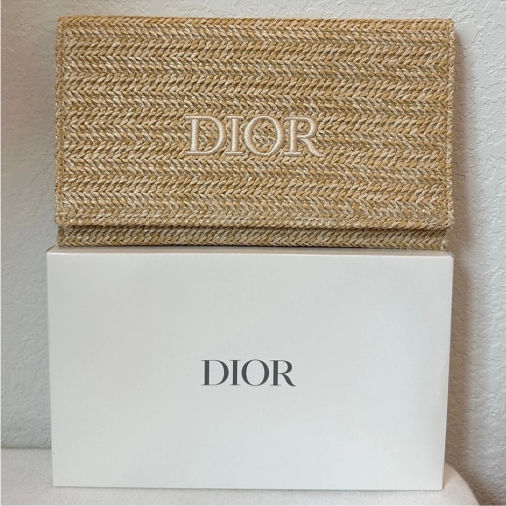 Dior Beauty Raffia / Straw clutch - Picture 2 of 5
